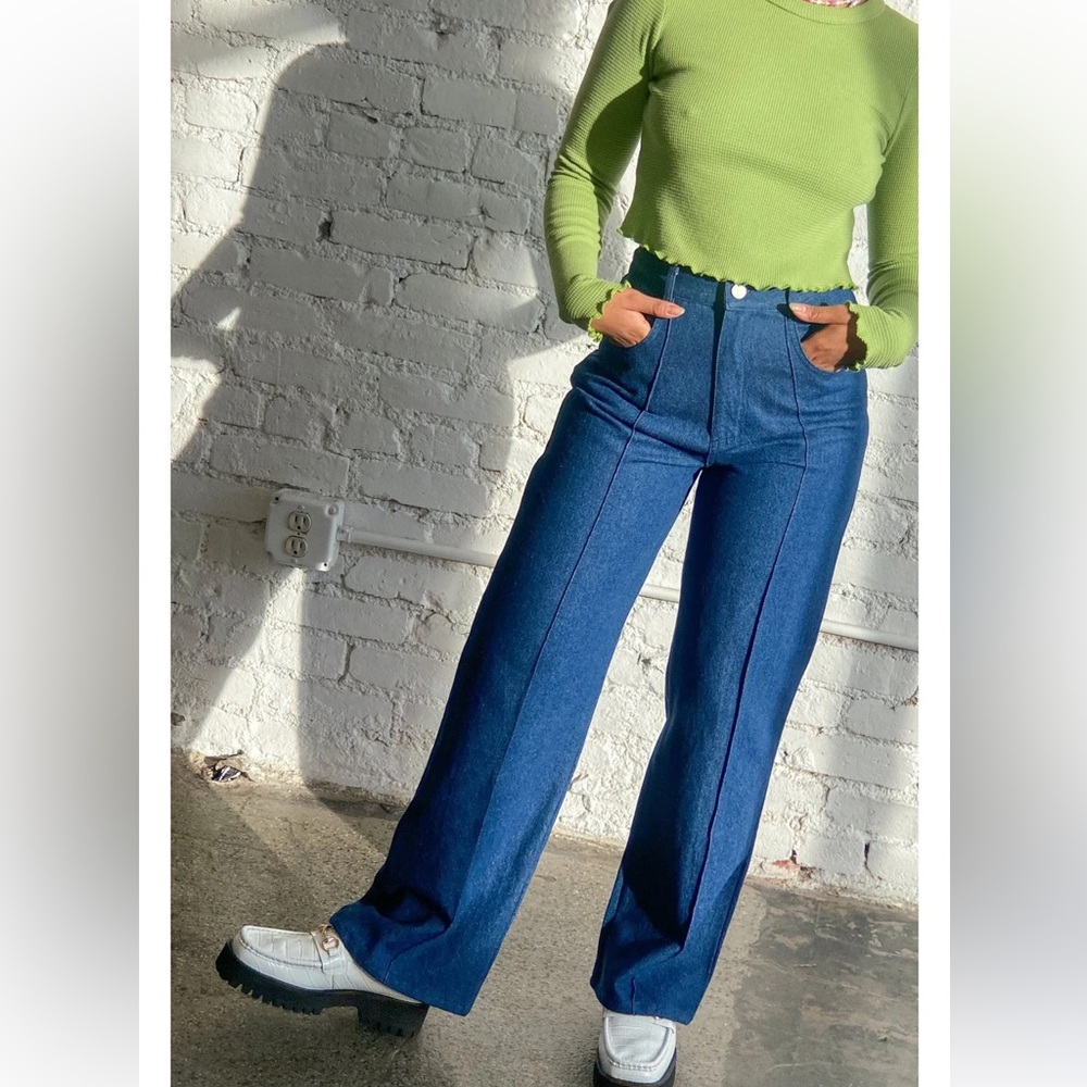 Lisa Says Gah Robyn Jeans 30 Color vintage indigo. Blue